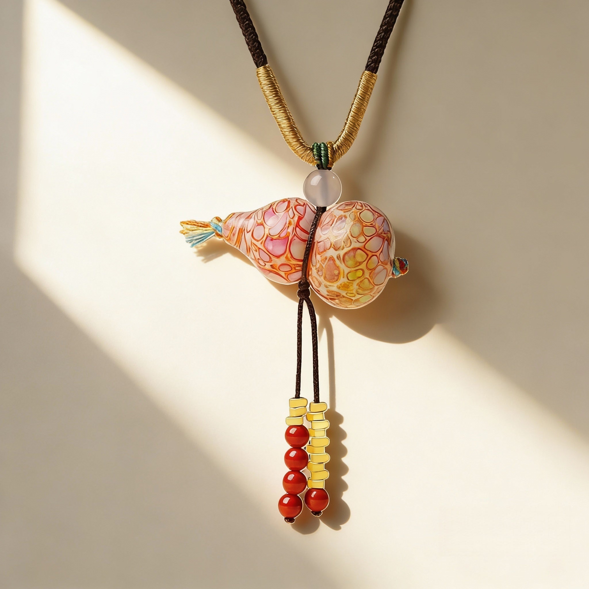 Poetic Attribute | Lacquerware Gourd Pendant Necklace