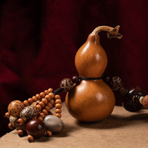Peace & Mindfulness | Natural Old Gourd Eighteen-bead Bodhi Pendant