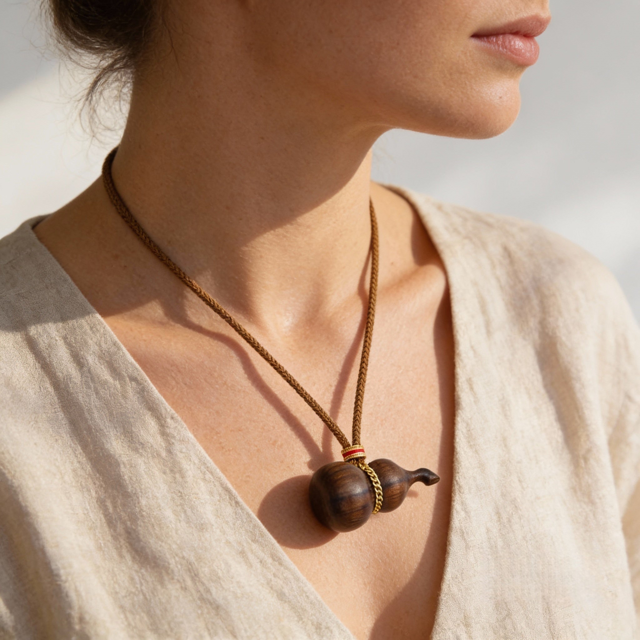 Quiet Abundance | Natural Sandalwood Necklace