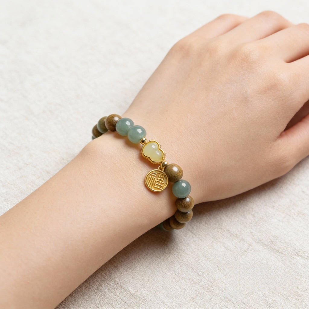 Quiet Abundance | Natural Golden sandalwood Bracelet