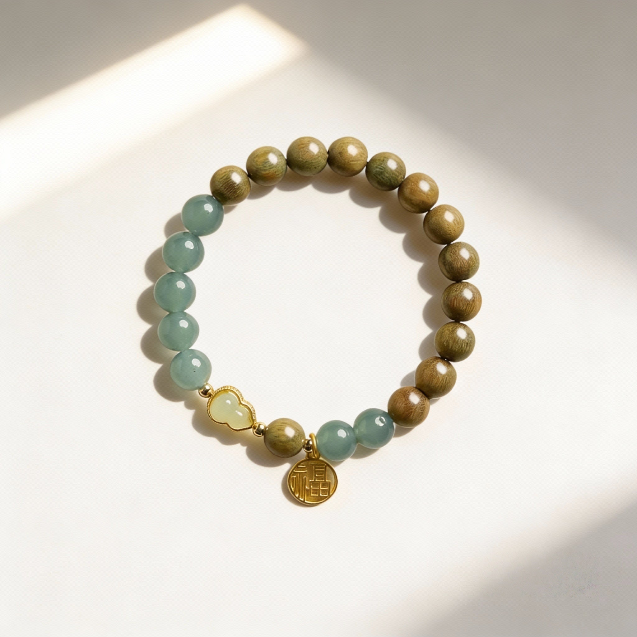 Quiet Abundance | Natural Golden sandalwood Bracelet